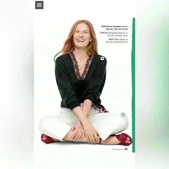 Cabi Medium Union Lace VNeck Sweater Item# 8O - Picture 1 of 6